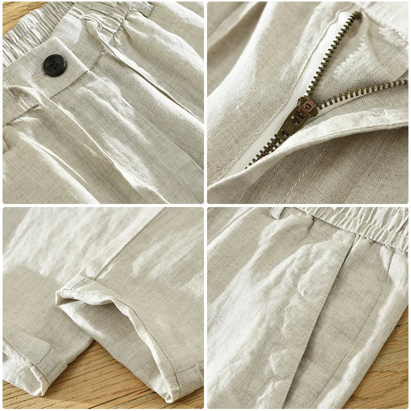 Men's San Marin Linen Trousers | Relvorn