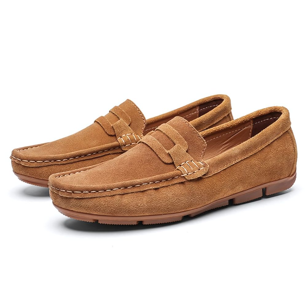 Men's Suede Oslo Loafers | Relvorn