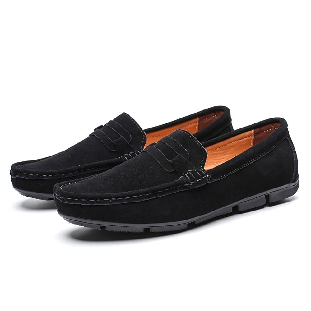 Men's Suede Oslo Loafers | Relvorn