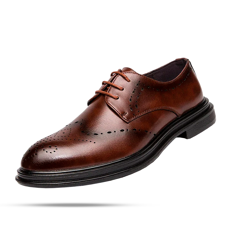 Men's Leather Oviedo Derby Shoes | Relvorn