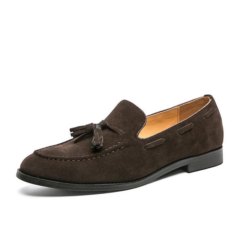 Men's Suede Roma Loafers | Relvorn