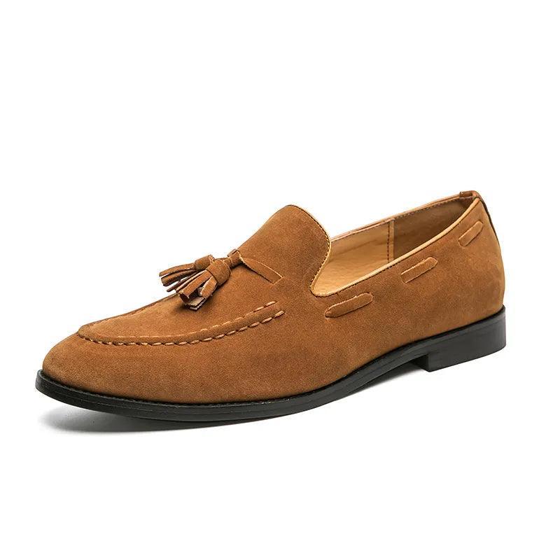 Men's Suede Roma Loafers | Relvorn