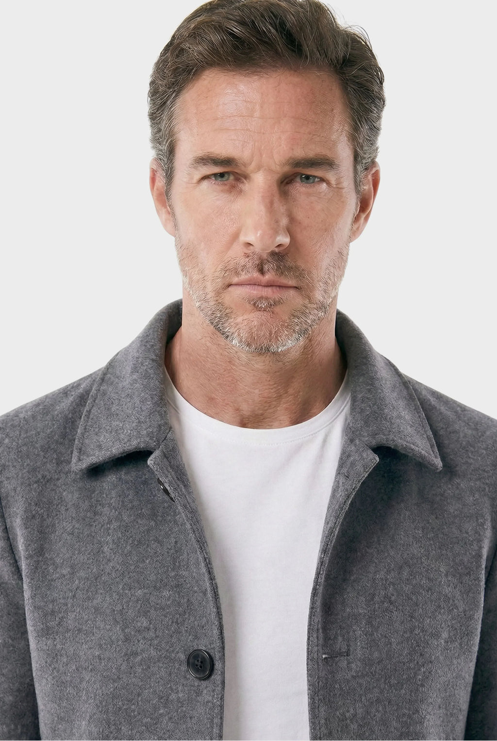 Men's Short Denmark Wool Overcoat | Relvorn