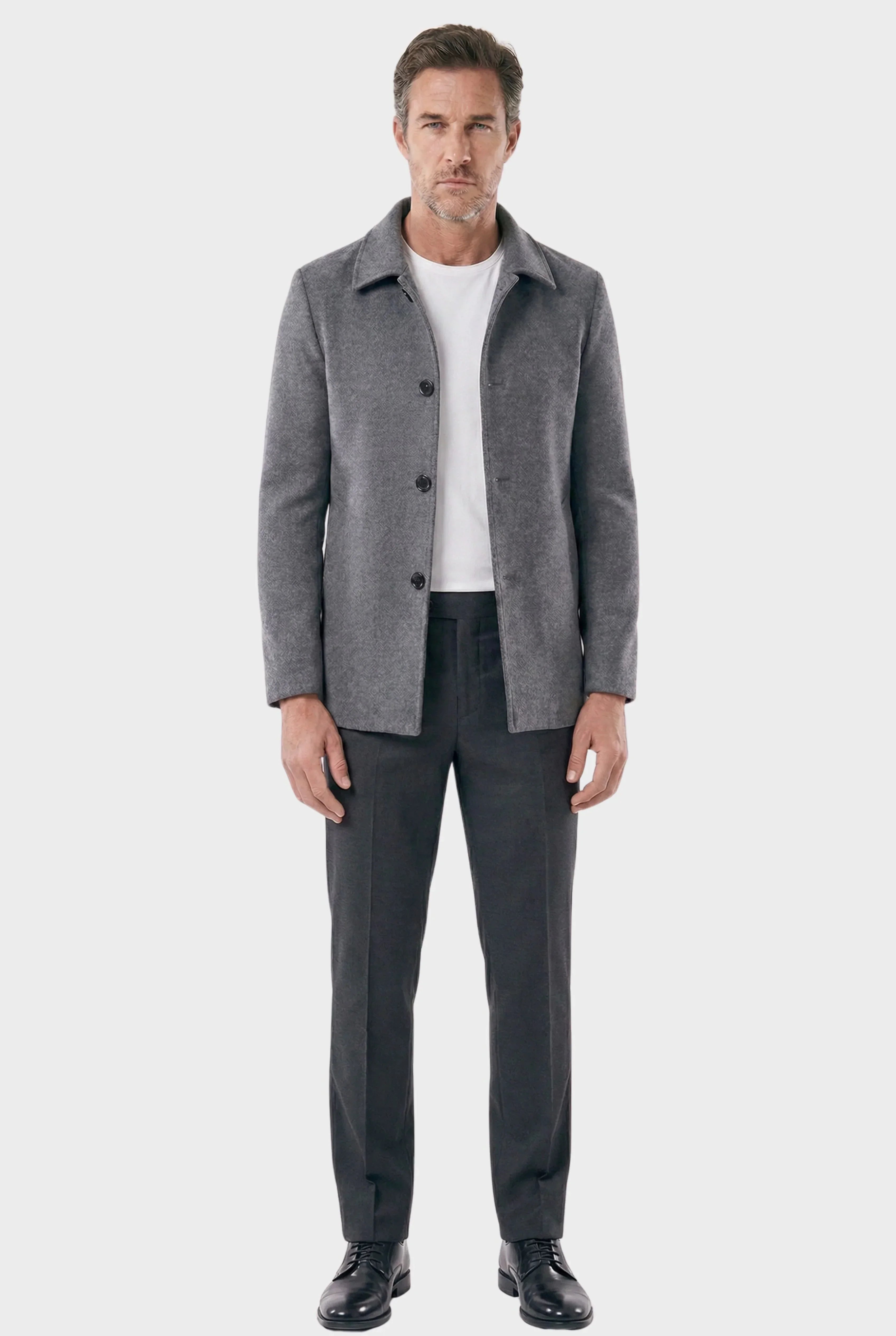 Men's Short Denmark Wool Overcoat | Relvorn