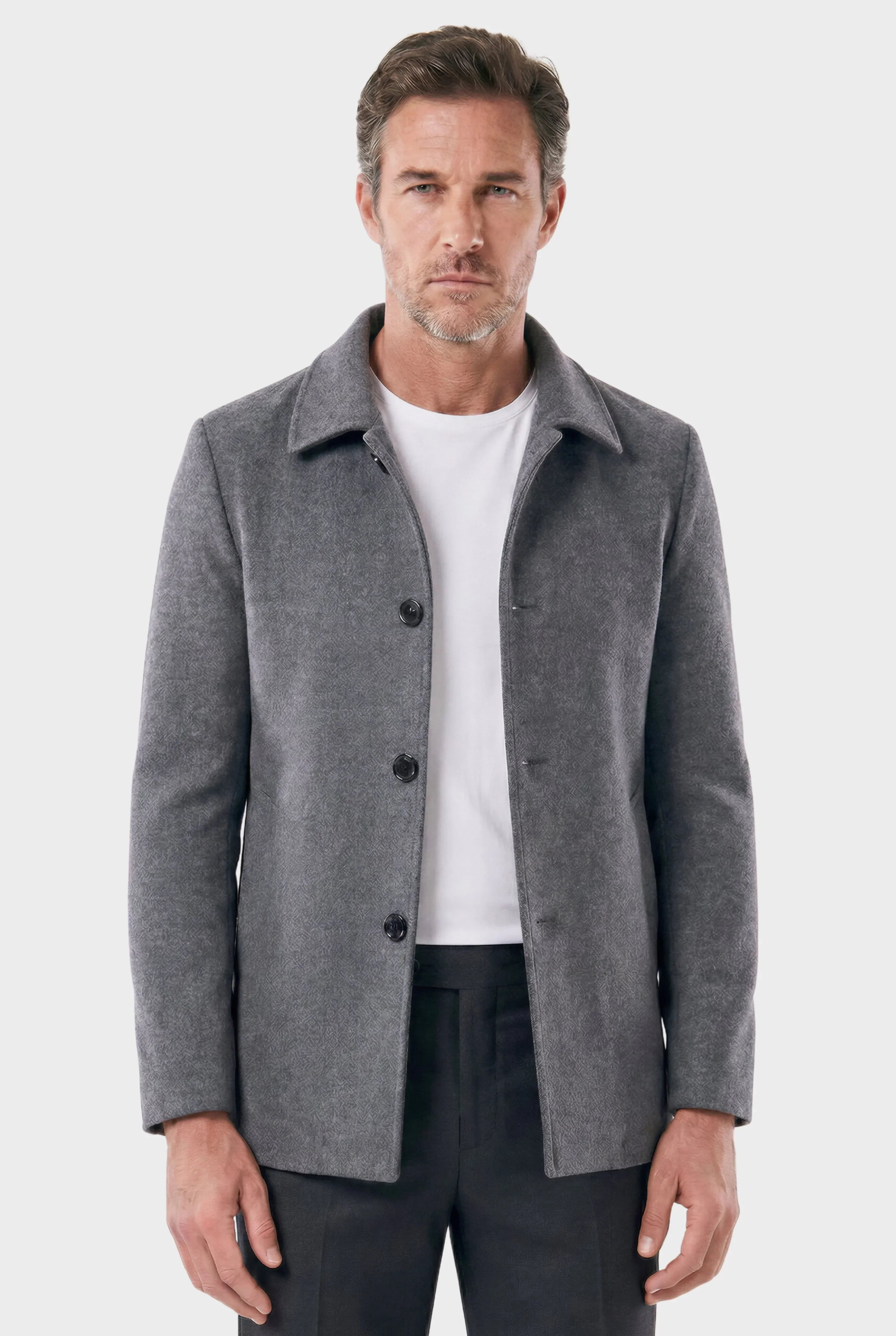 Men's Short Denmark Wool Overcoat | Relvorn