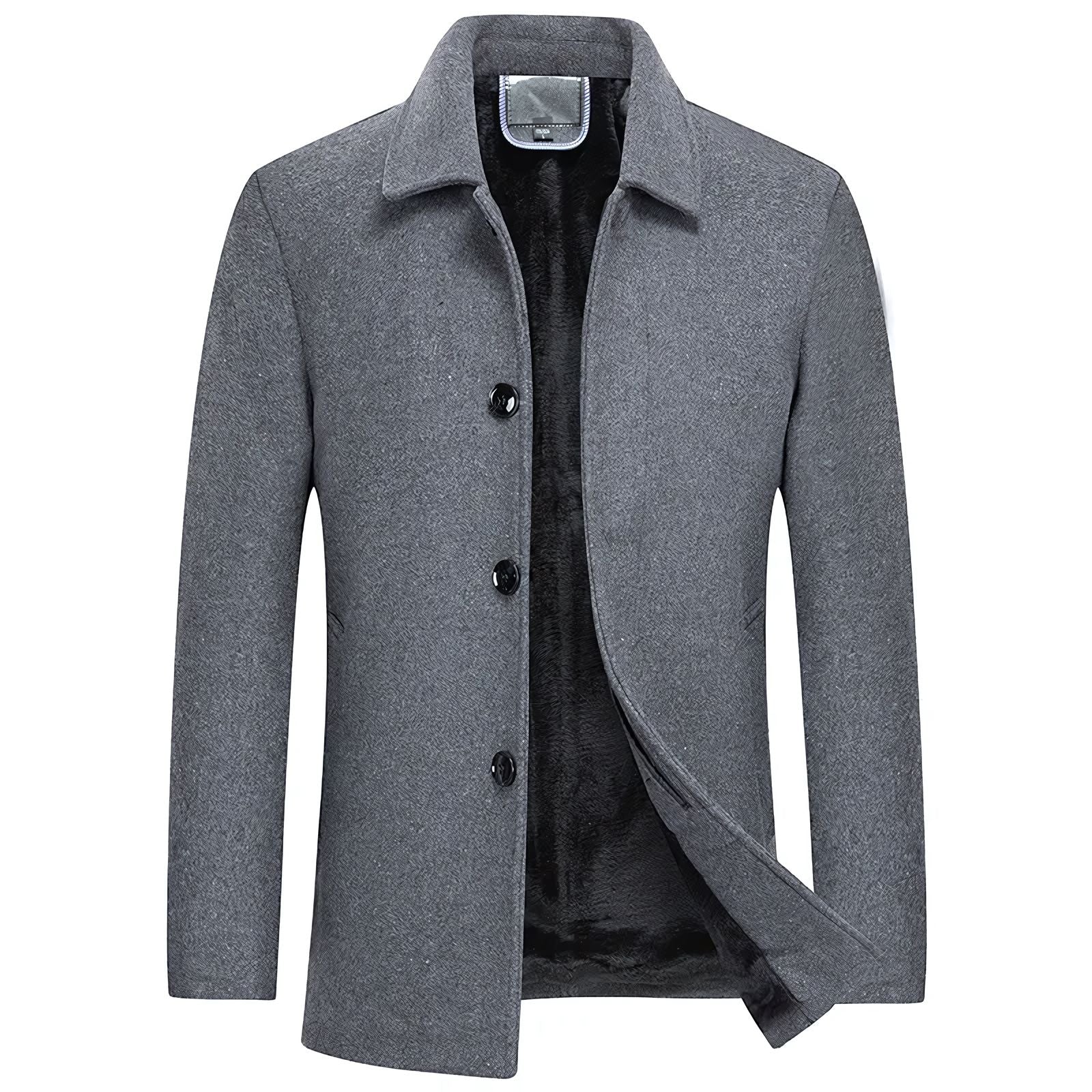 Men's Short Denmark Wool Overcoat | Relvorn