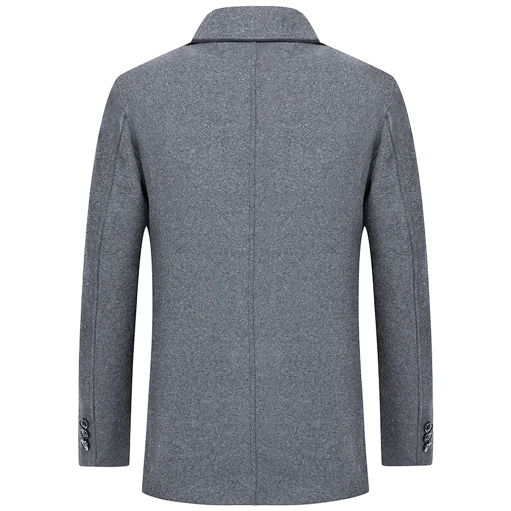 Men's Short Denmark Wool Overcoat | Relvorn