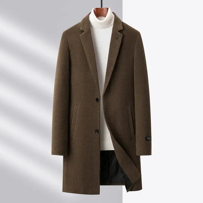 Men's Felted Tokyo Wool Overcoat | Relvorn