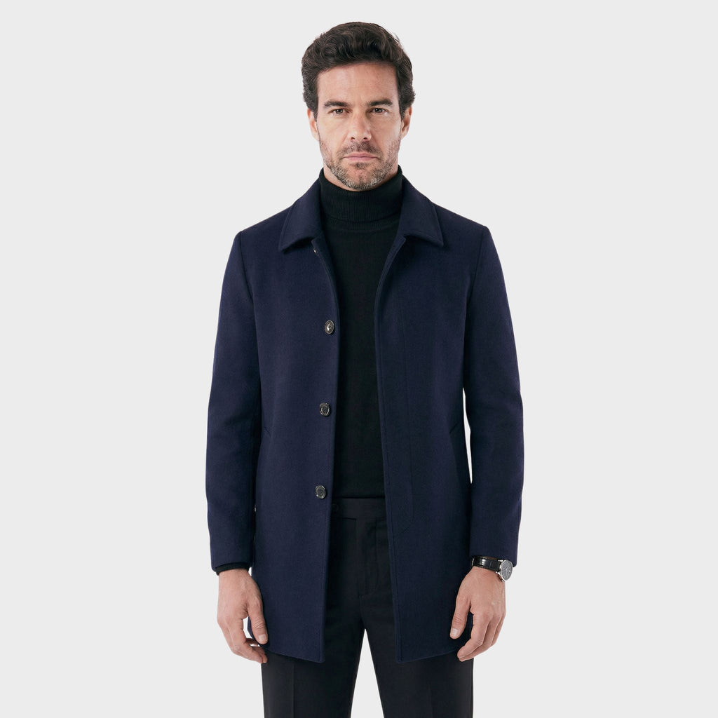 Men's Short Invictus Overcoat | Relvorn