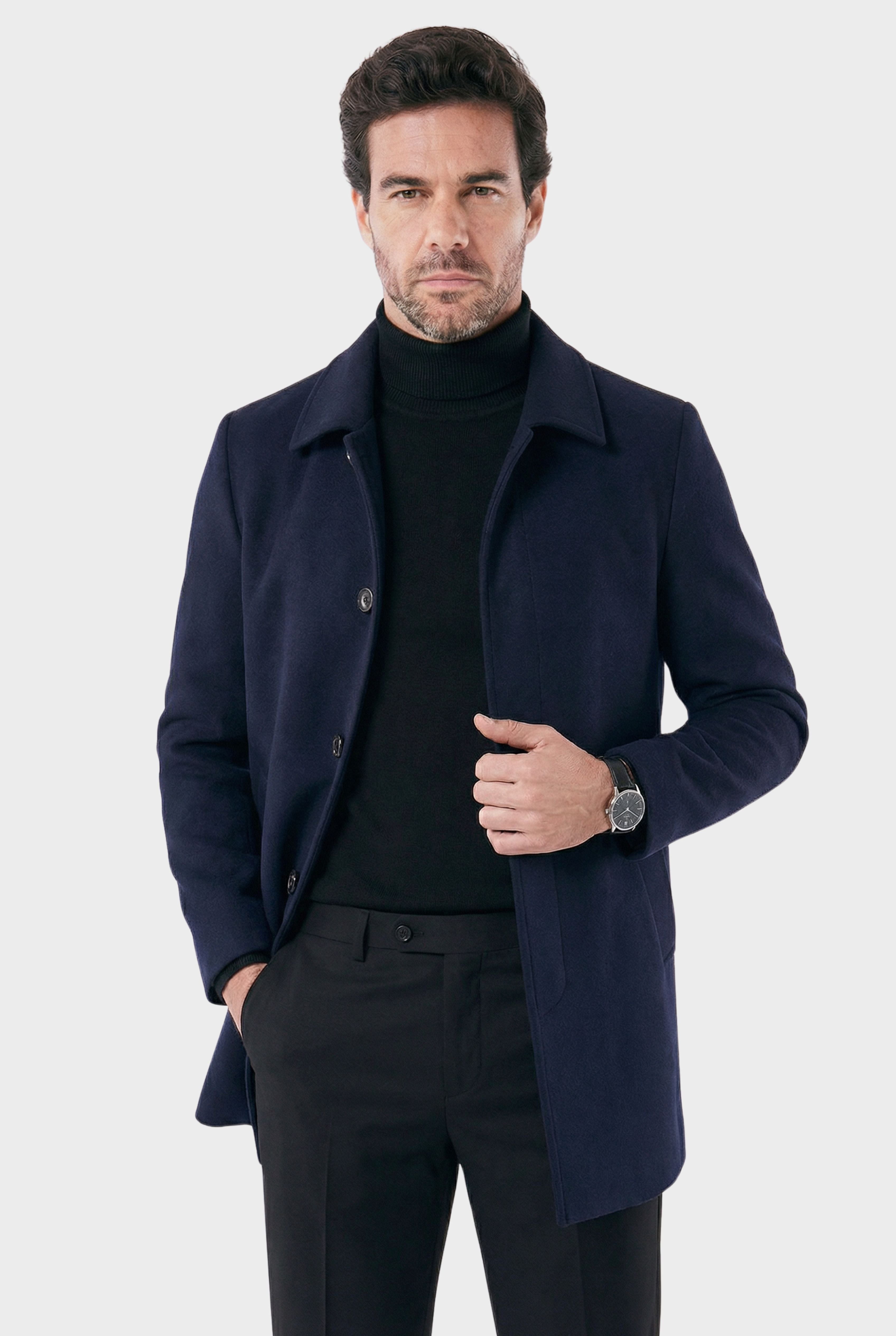 Men's Short Invictus Overcoat | Relvorn