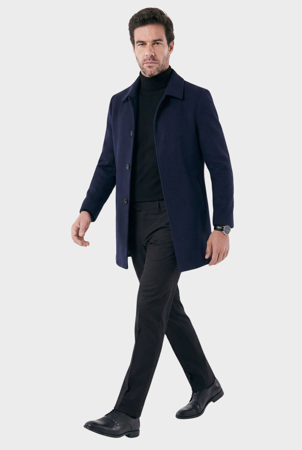 Men's Short Invictus Overcoat | Relvorn