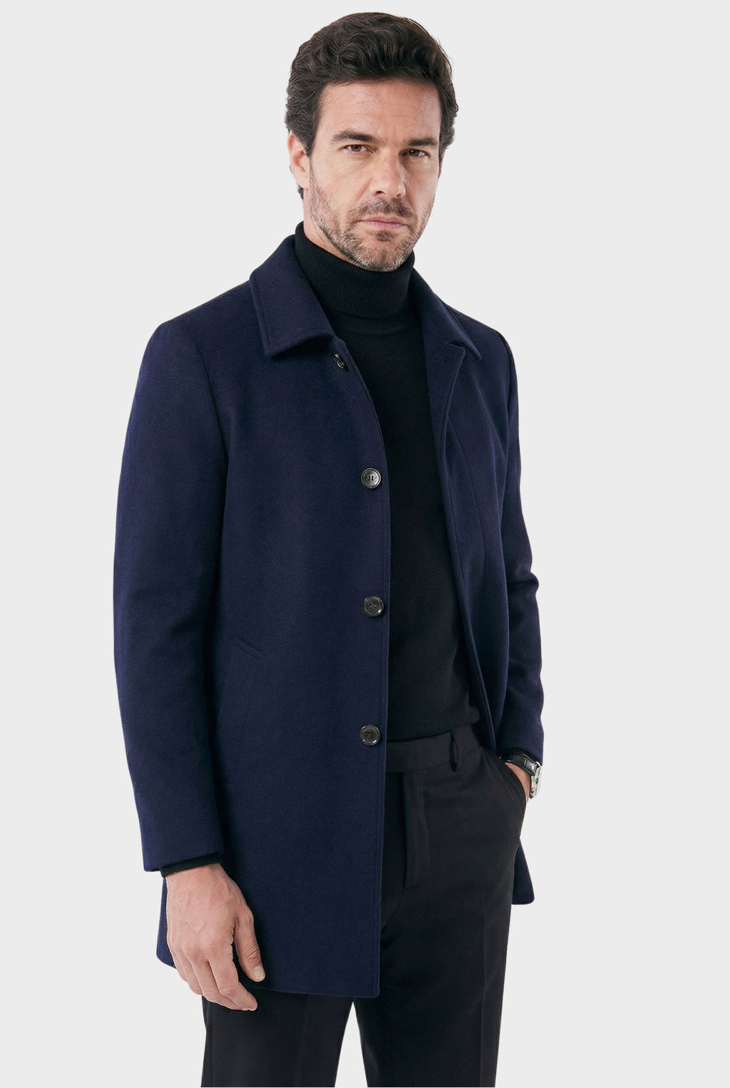 Men's Short Invictus Overcoat | Relvorn