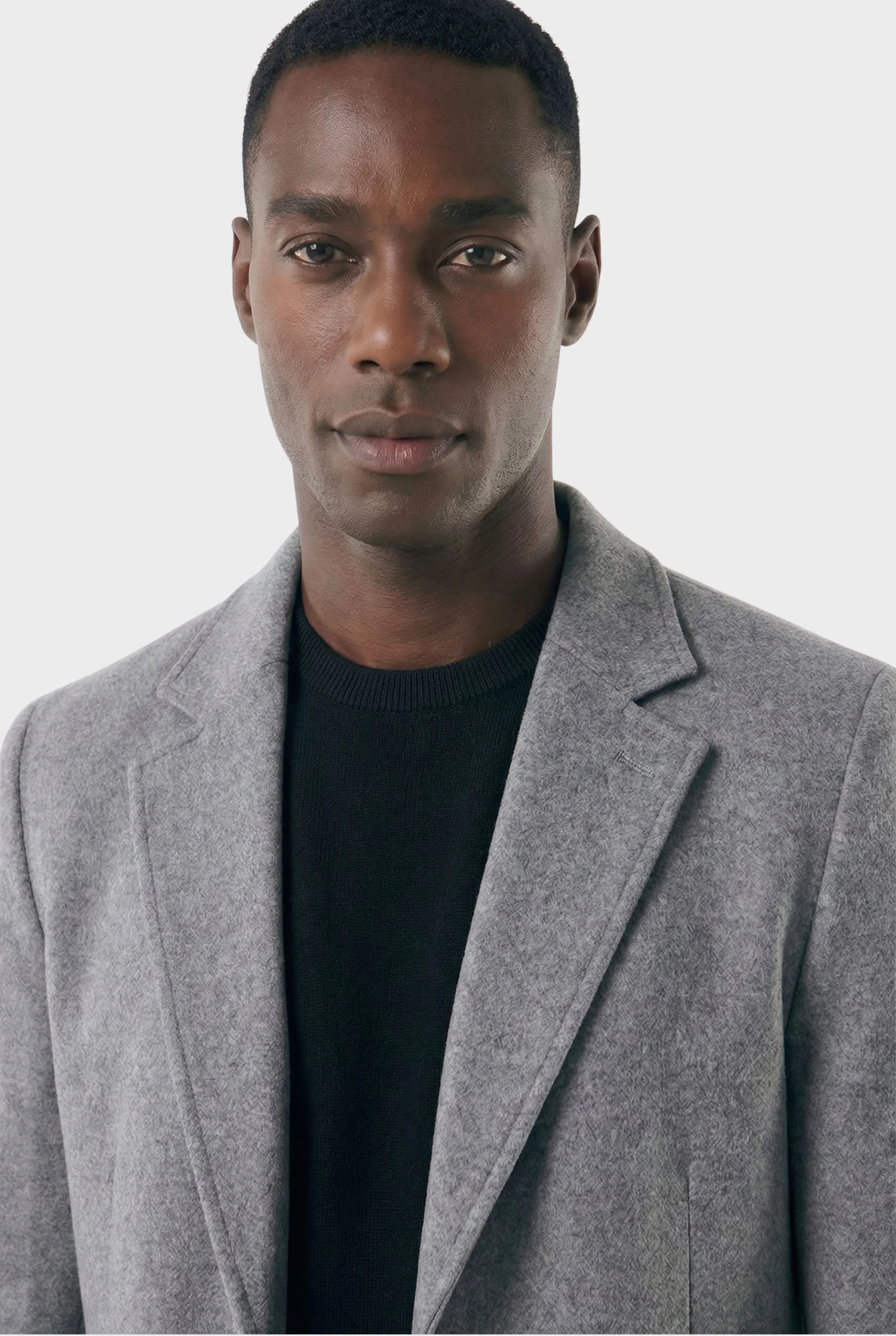 Men's Long with Notch Lapel Overcoat | Relvorn