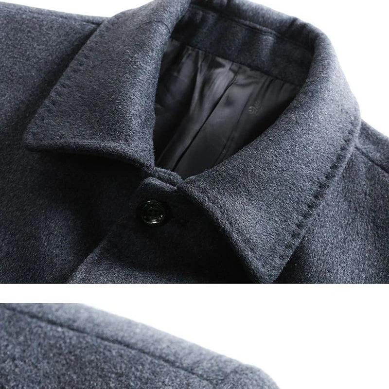 Men's Short Invictus Overcoat | Relvorn