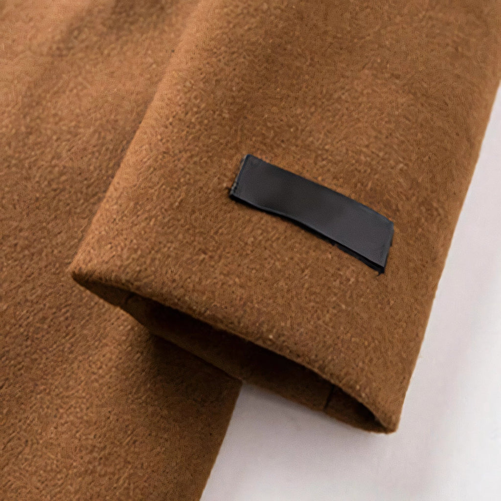 Men's Mid-length with Notch Lapel Essentials Overcoat | Relvorn