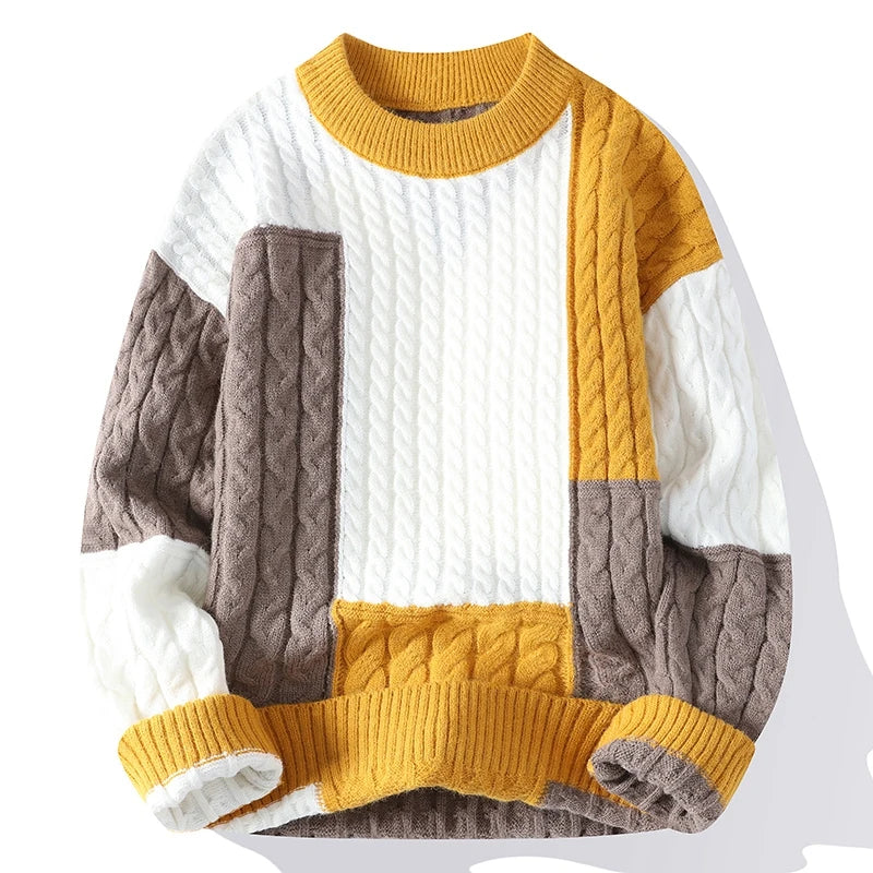 Chandail décontracté léger en tricot pour homme | Relvorn