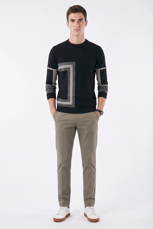 Men's Atlas Geometric Pattern Sweater | Relvorn