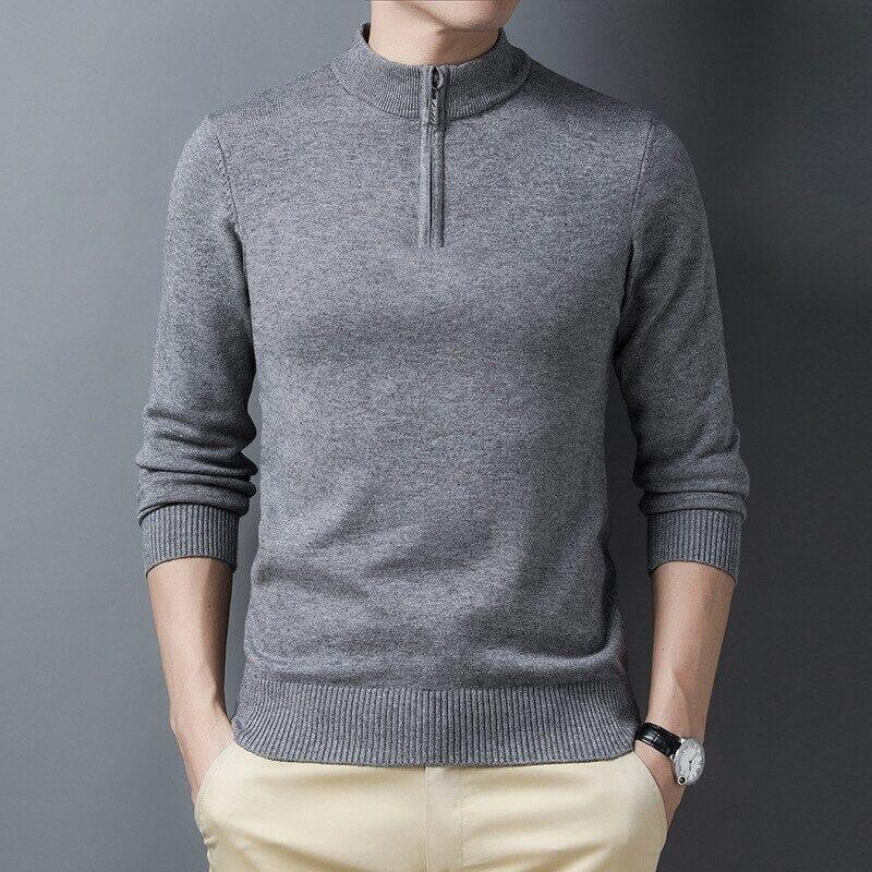 Chandail quart de zip à col montant Eston pour homme | Relvorn