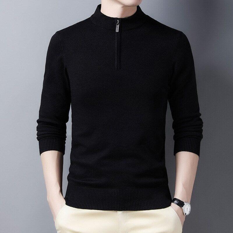 Men's Half-zip High Collar with Eston Quarter-Zip Sweater | Relvorn