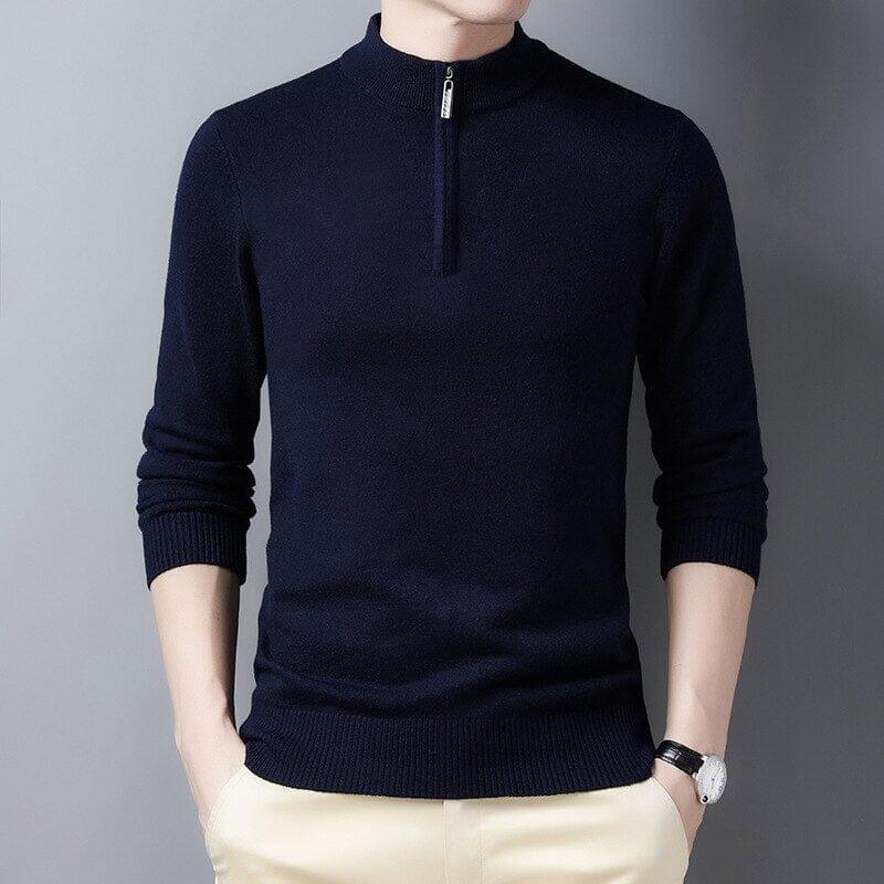 Men's Half-zip High Collar with Eston Quarter-Zip Sweater | Relvorn