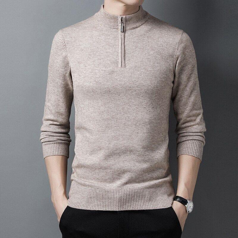 Men's Half-zip High Collar with Eston Quarter-Zip Sweater | Relvorn