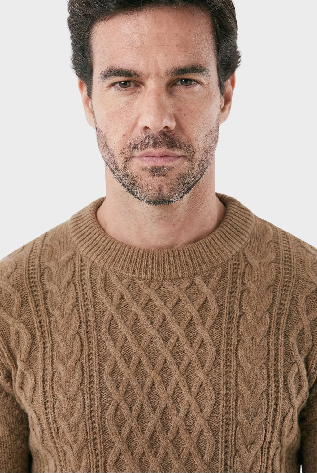 Men's Felted Wool with Embroidered Duplo Noir Sweater | Relvorn