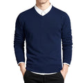 Pull en tricot col V décontracté pour homme | Relvorn
