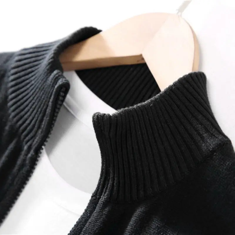 Men's High Collar Quarter-Zip Sweater | Relvorn