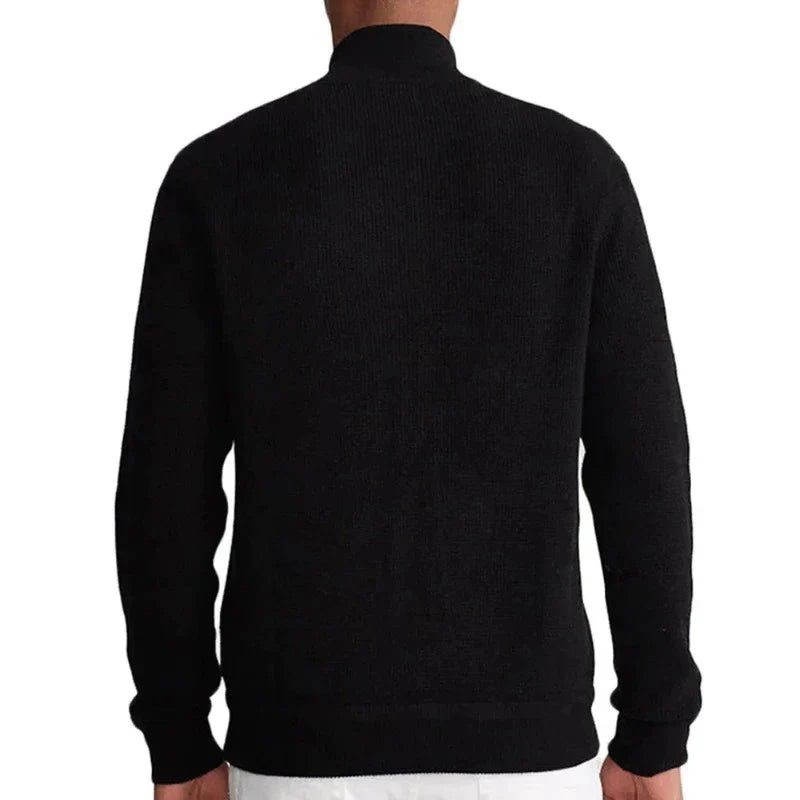 Men's High Collar Quarter-Zip Sweater | Relvorn