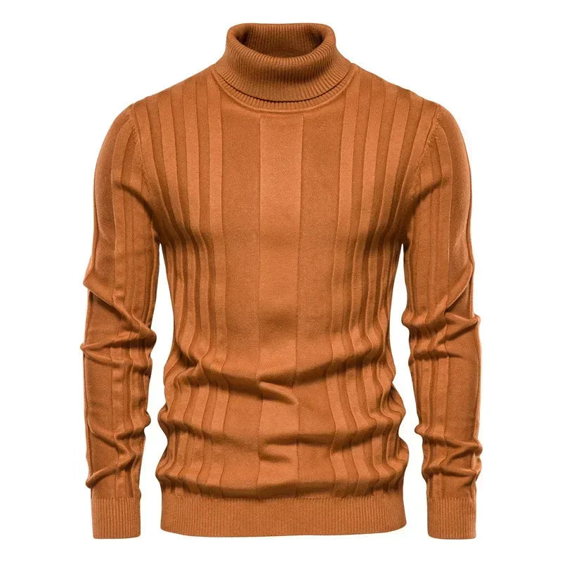 Men's High Collar with Structured Fit Sweater | Relvorn