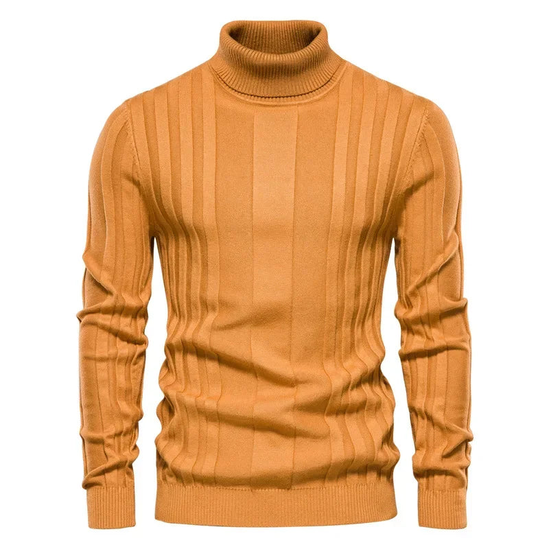 Men's High Collar with Structured Fit Sweater | Relvorn