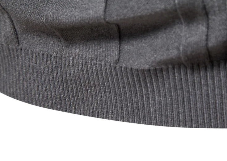 Men's High Collar with Structured Fit Sweater | Relvorn