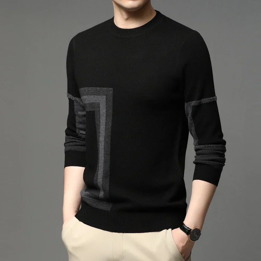 Men's Atlas Geometric Pattern Sweater | Relvorn