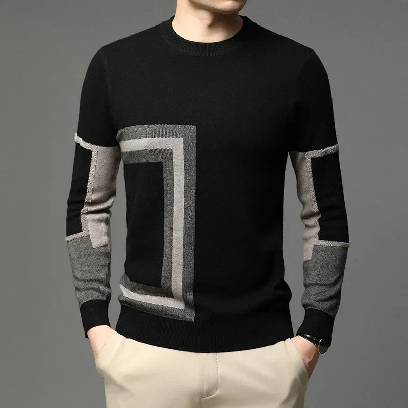 Men's Atlas Geometric Pattern Sweater | Relvorn