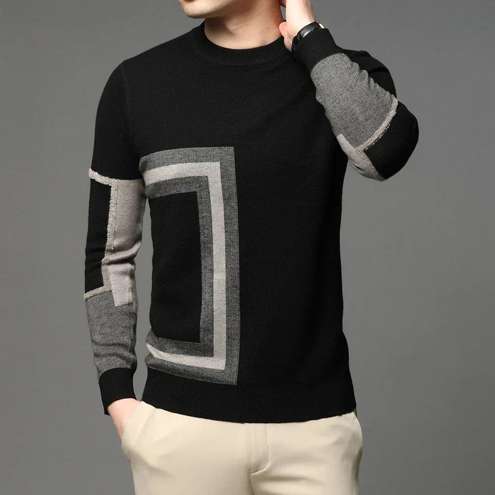 Men's Atlas Geometric Pattern Sweater | Relvorn