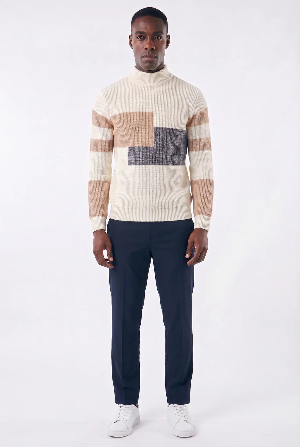 Men's Pullover in Ribbed Knit Sweater | Relvorn