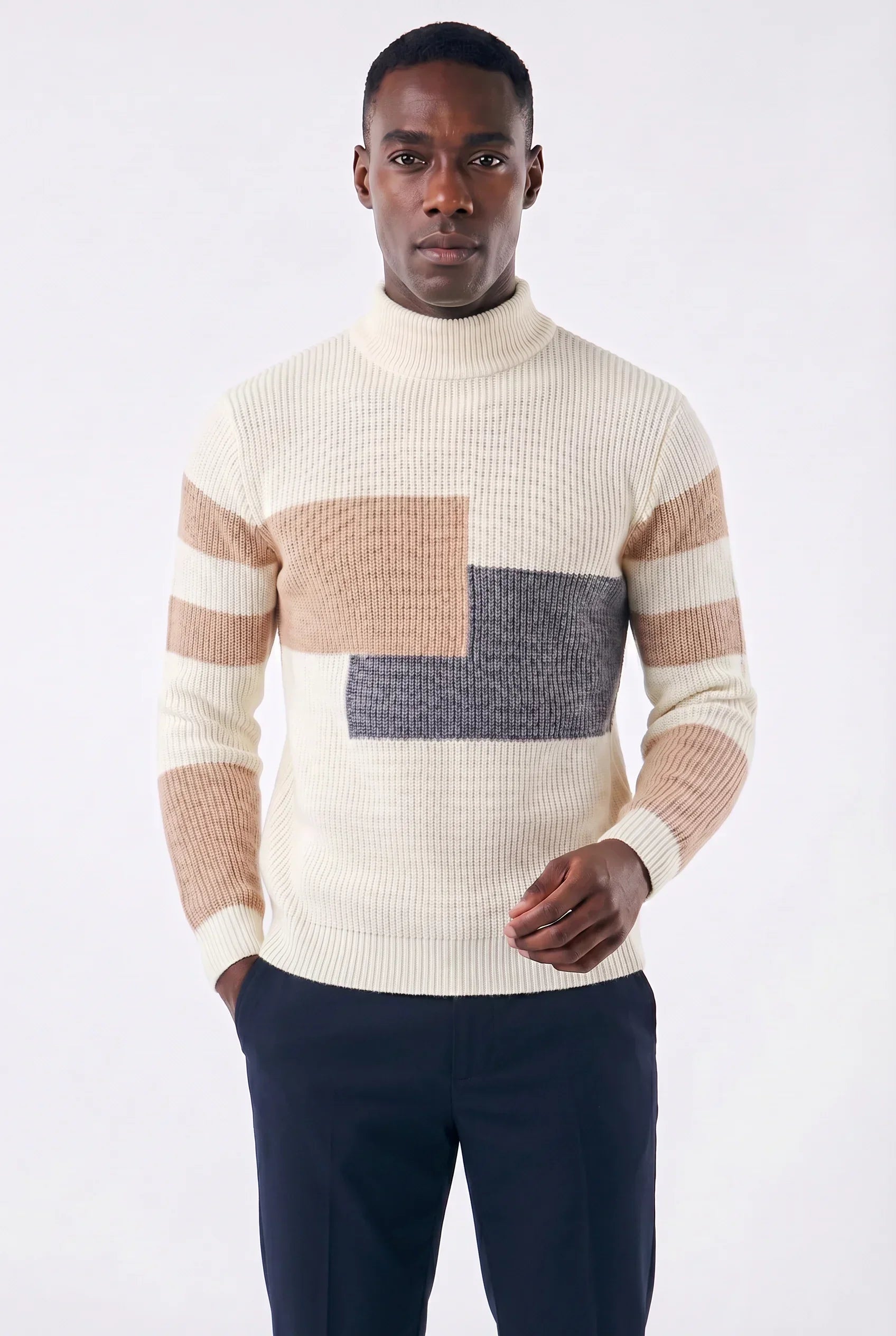 Men's Pullover in Ribbed Knit Sweater | Relvorn