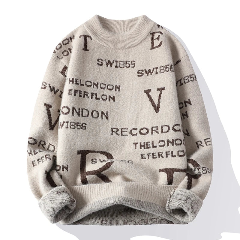 Men's Oversized with Mock Neck Sweater | Relvorn
