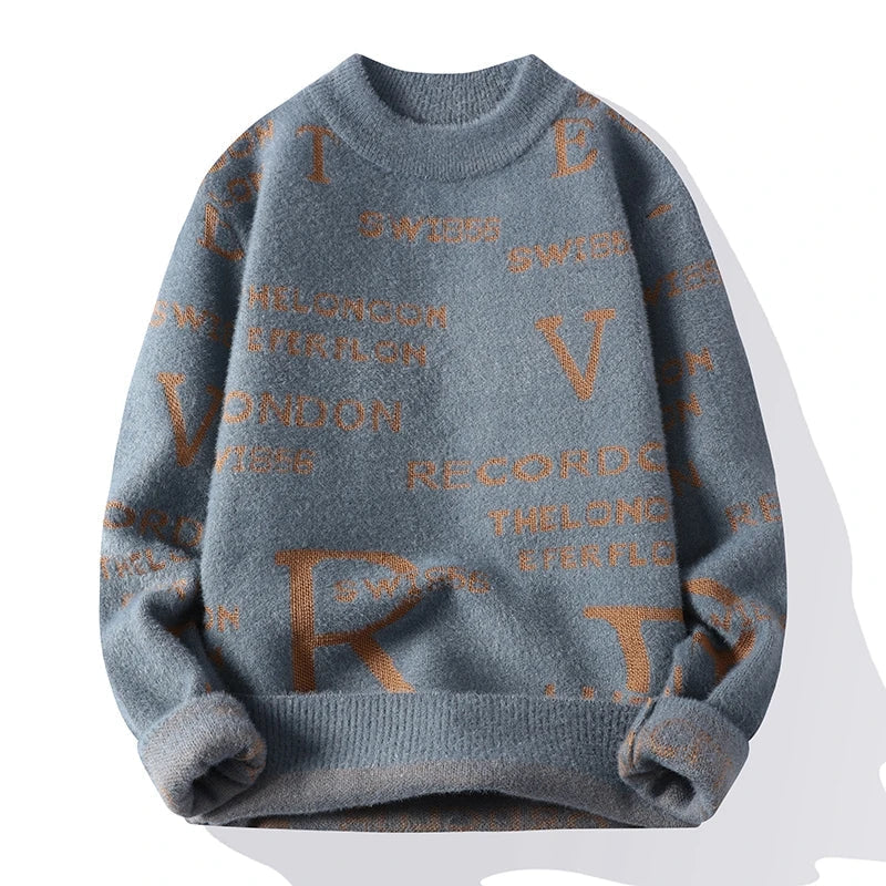 Men's Oversized with Mock Neck Sweater | Relvorn