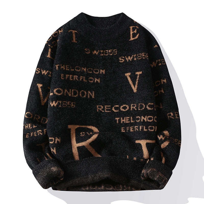 Men's Oversized with Mock Neck Sweater | Relvorn