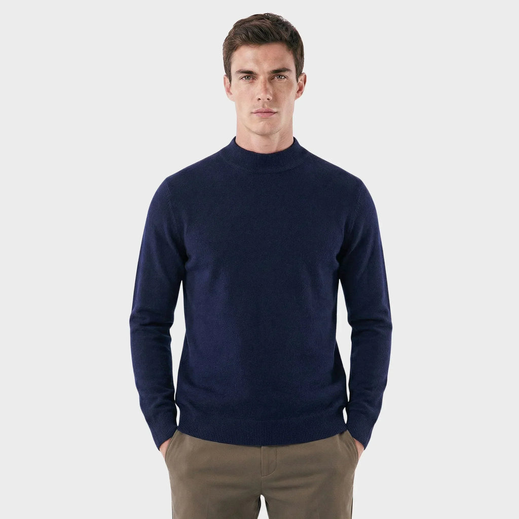 Men's High Collar Classic Sweater | Relvorn