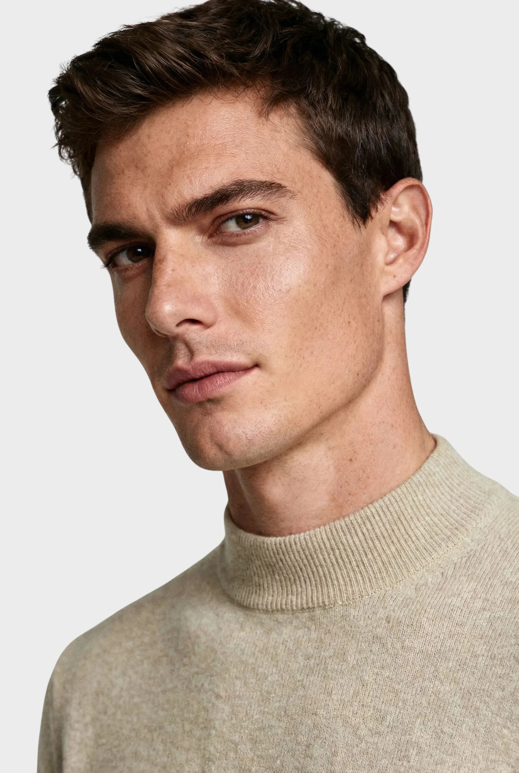 Men's High Collar Classic Sweater | Relvorn