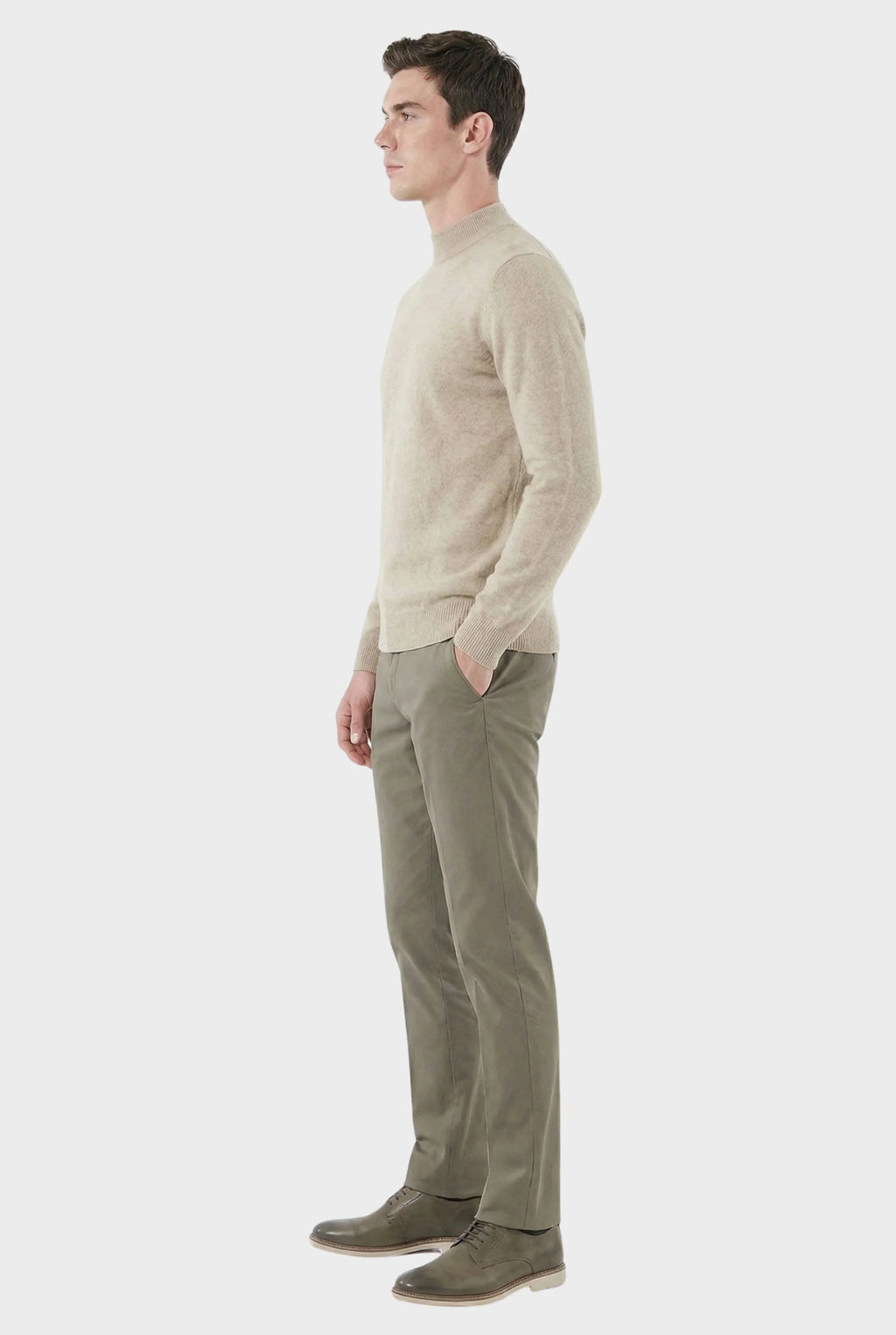 Men's High Collar Classic Sweater | Relvorn