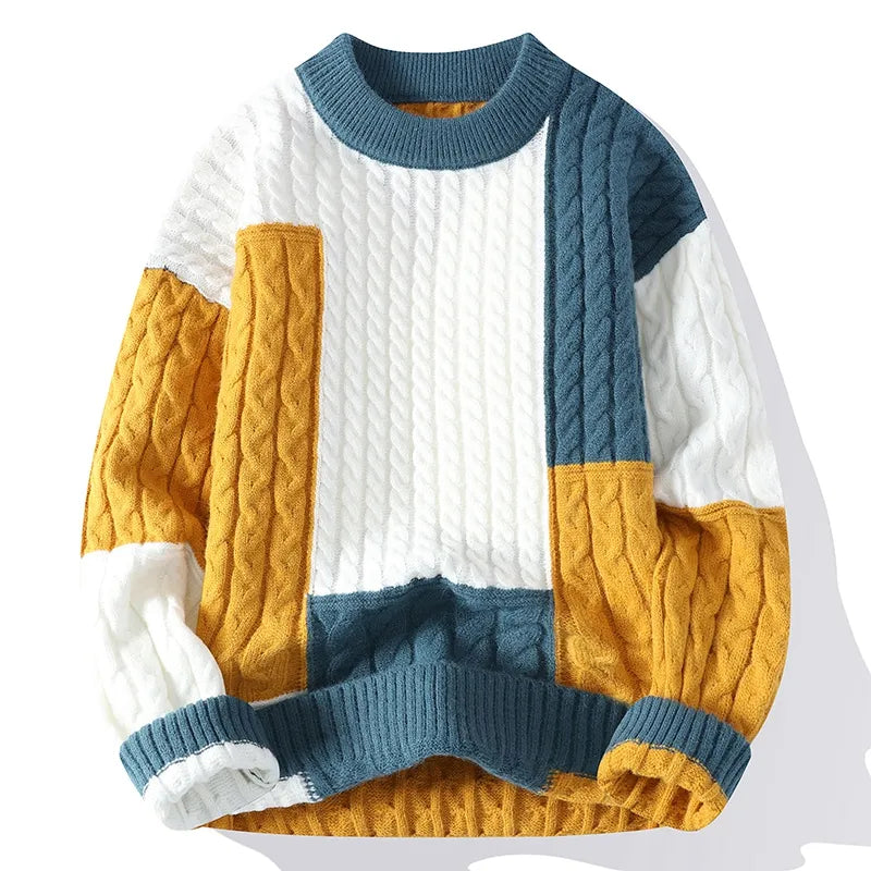 Chandail décontracté léger en tricot pour homme | Relvorn