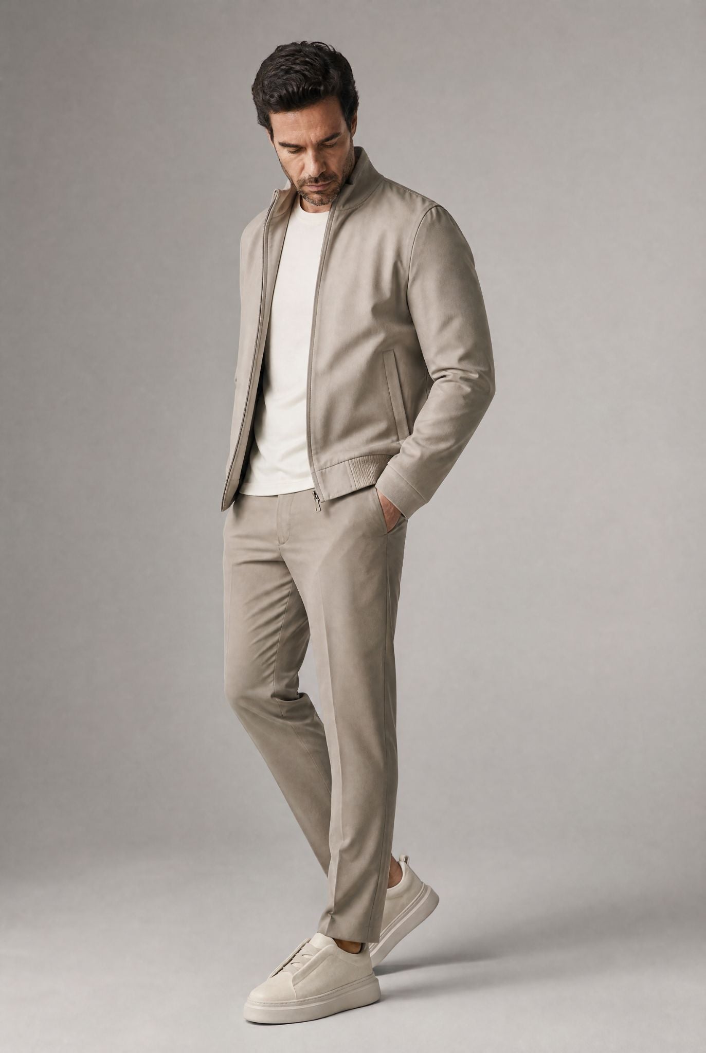 Men's Casual Leather Amsterdam Trainers | Relvorn