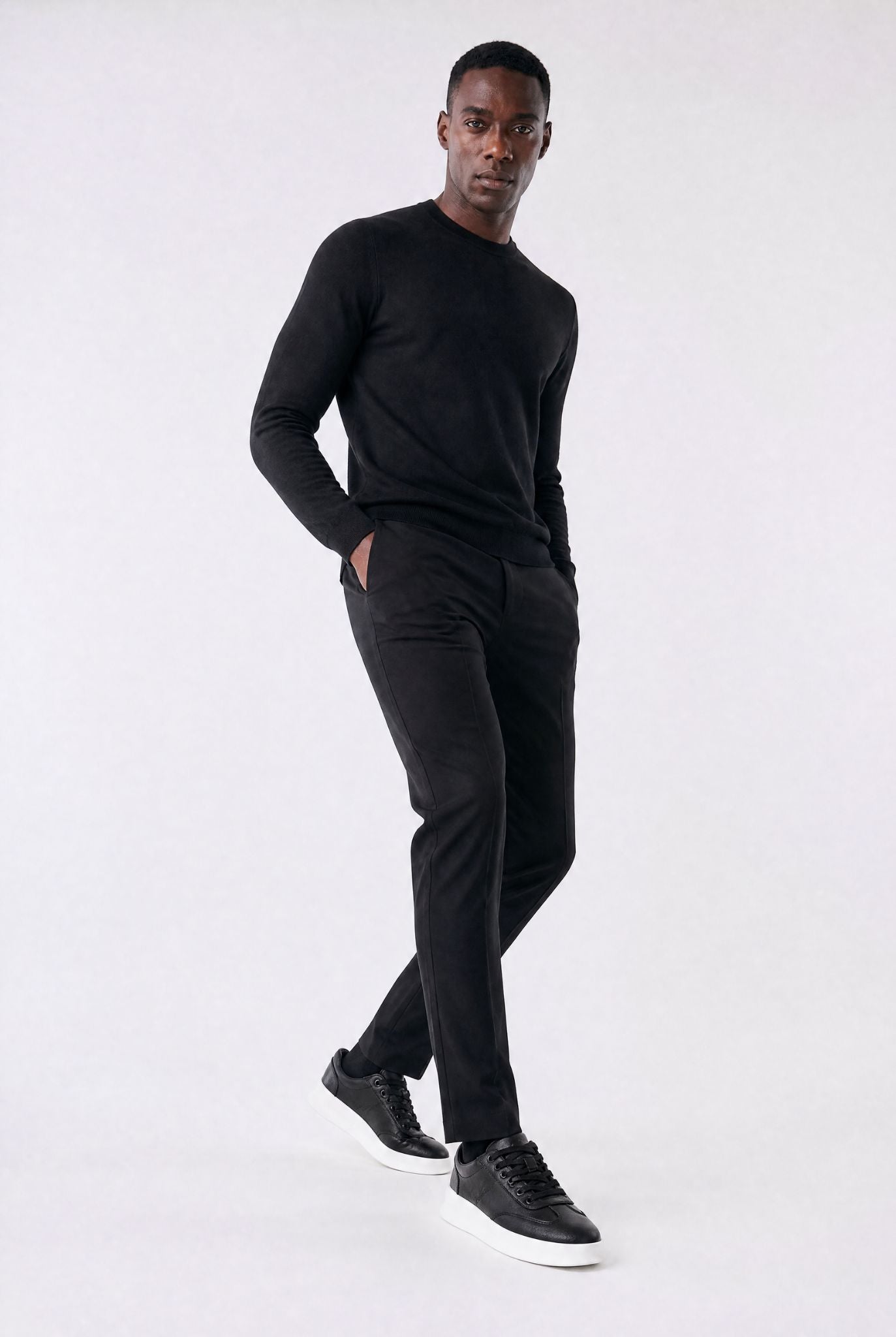 Men's Casual Leather Siena Trainers | Relvorn