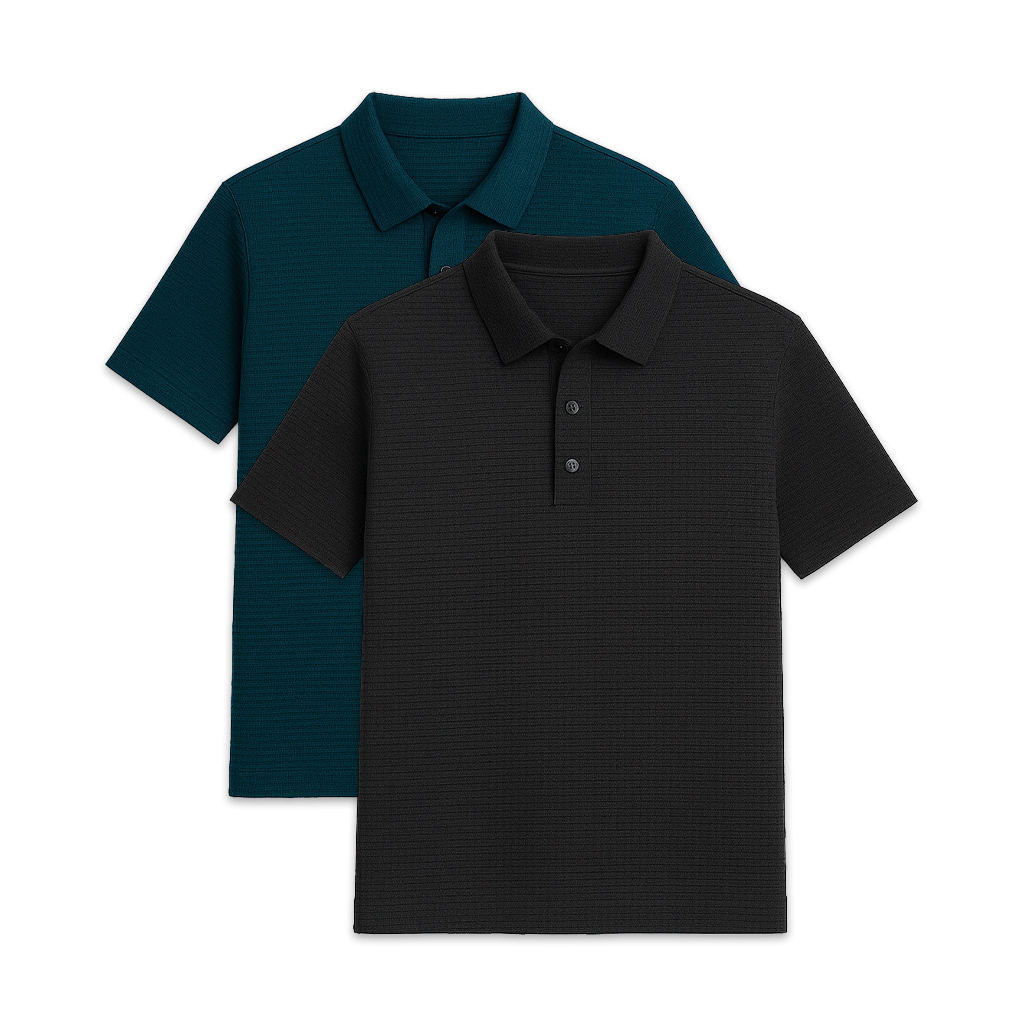 Set of 2 Men's Premium Tech Polo Shirts | Relvorn