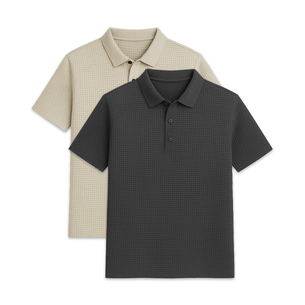 Set of 2 Men's Premium Tech Polo Shirts | Relvorn