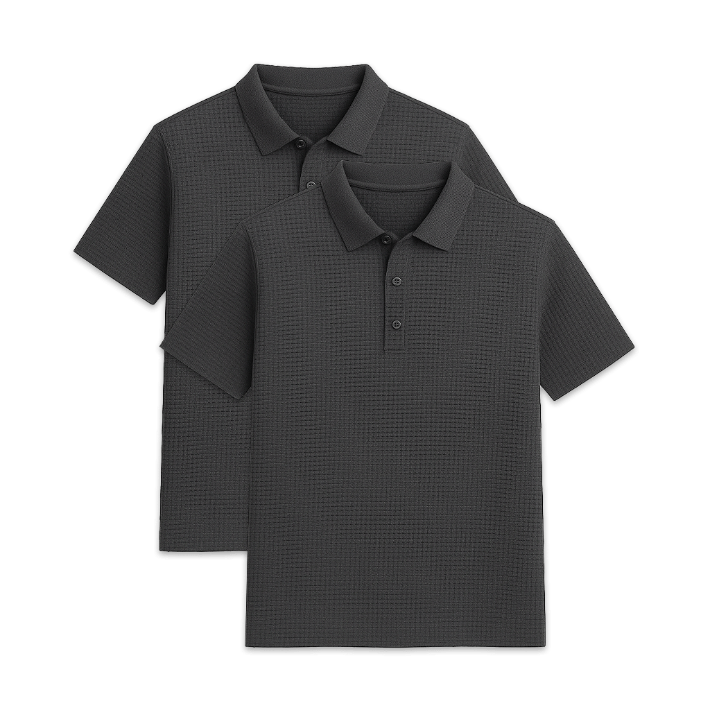 Set of 2 Men's Premium Tech Polo Shirts | Relvorn