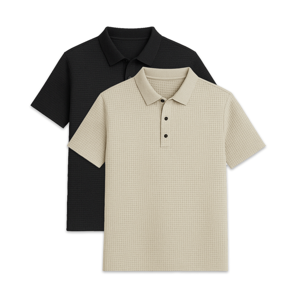 Set of 2 Men's Premium Tech Polo Shirts | Relvorn